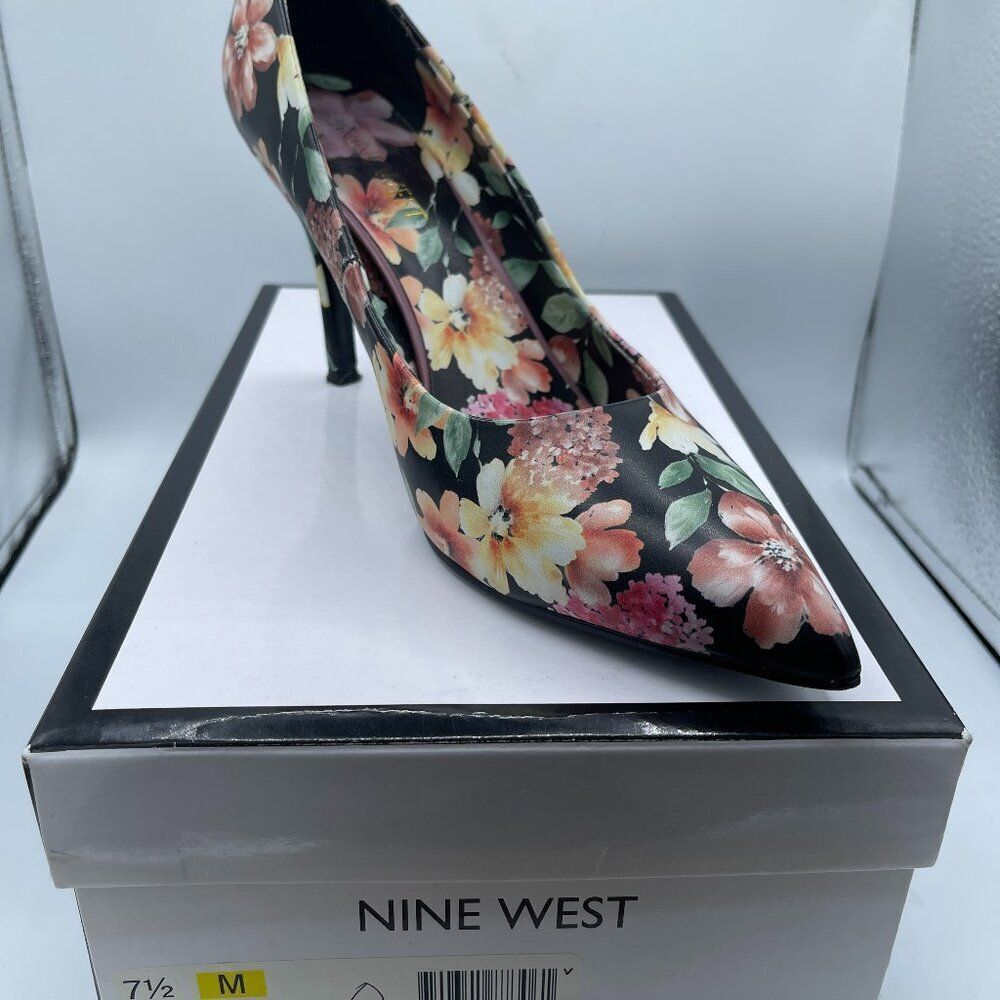 Nine West Floral Heels 7.5